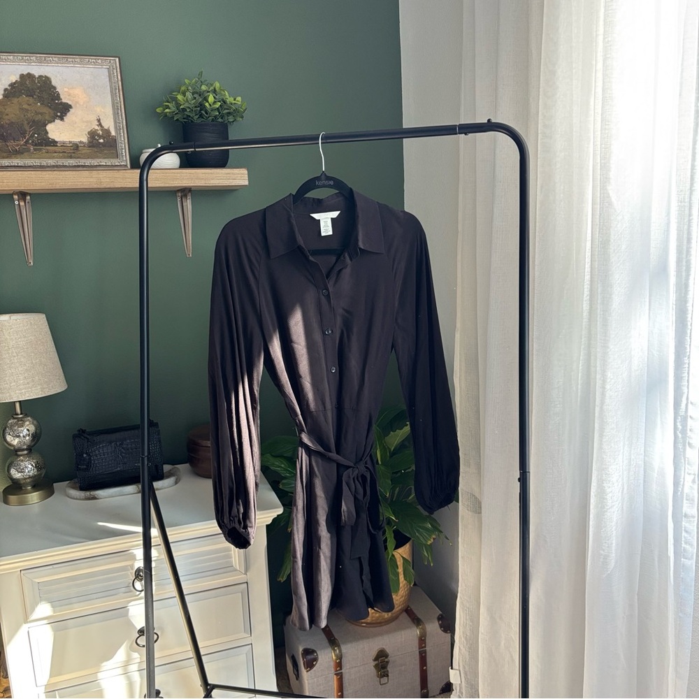 Kensie Classic Black Shirt Dress